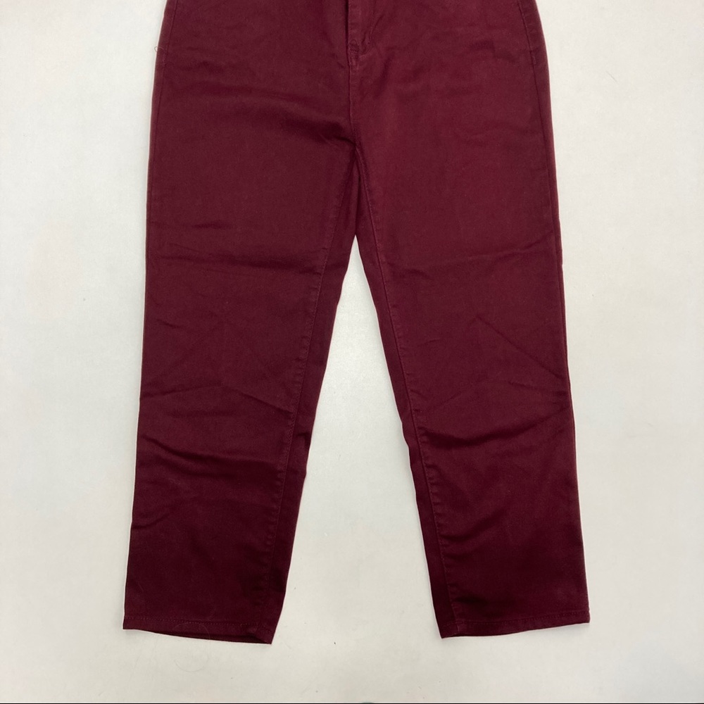 Avenue Denim Straight Leg Maroon Pants Size 18P - Picture 5 of 9
